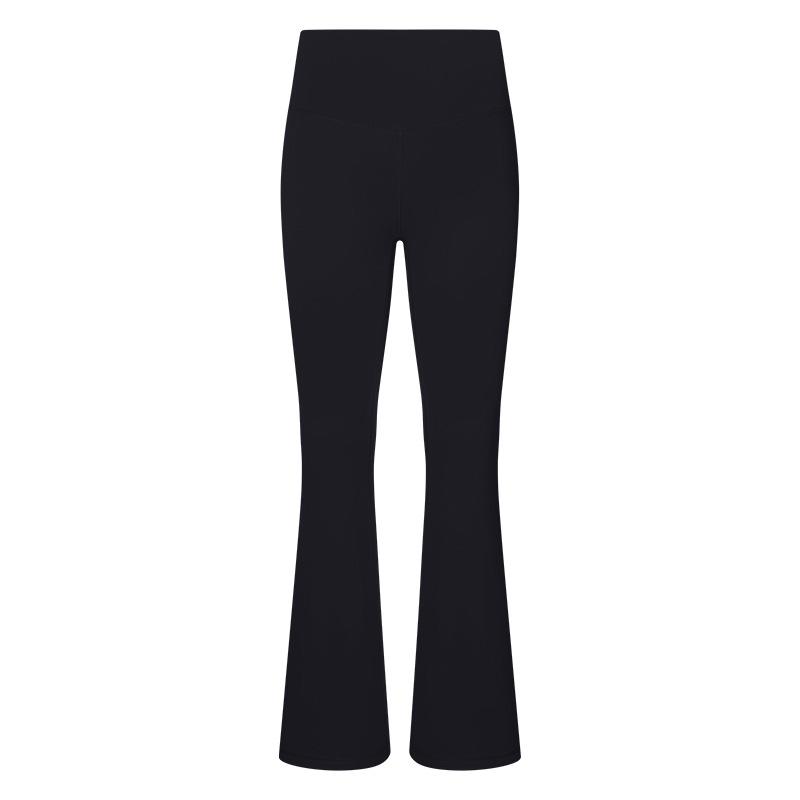 

Sweatpants European, American autumn and winter high waist hip lift to keep warm, abdomen closed and fleece slightly pulled yoga pants S чорний
