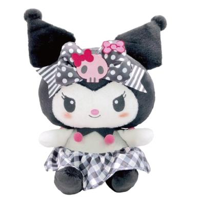 Nakajima Corporation Sanrio Characters Pink Black Party Kuromi Plush Toy M 205223-25 H32 X W26.5 X D15cm