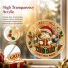 100Pcs Christmas Puzzle Ornament High Transparency Christmas Ornament Durable DIY Suncatcher  Home