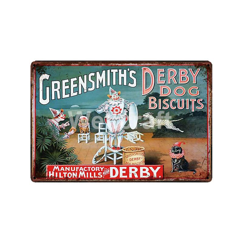 [ WellCraft ] Circus Lion Elephant Tiger Clown Horse Metal Sign Vintage Painting Decor  LT-1899