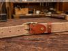 Men's Handmade Genuine Cowhide Leather Belt with Pin Buckle - Retro Casual for Students and Middle-aged Denim Styles