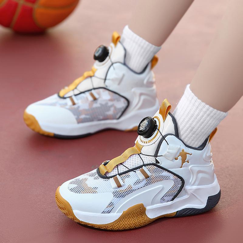 Jungen 2025 Sommer Basketball-Sneakers: Atmungsaktives Mesh, Rutschfest, Stoßdämpfend.