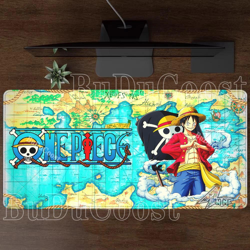 Luffy Roronoa Zoro One Piece Gaming XXL Mouse Pad anime HD printing Mousepad PC Keyboard overlock Non-Slip base Office Desk Mat