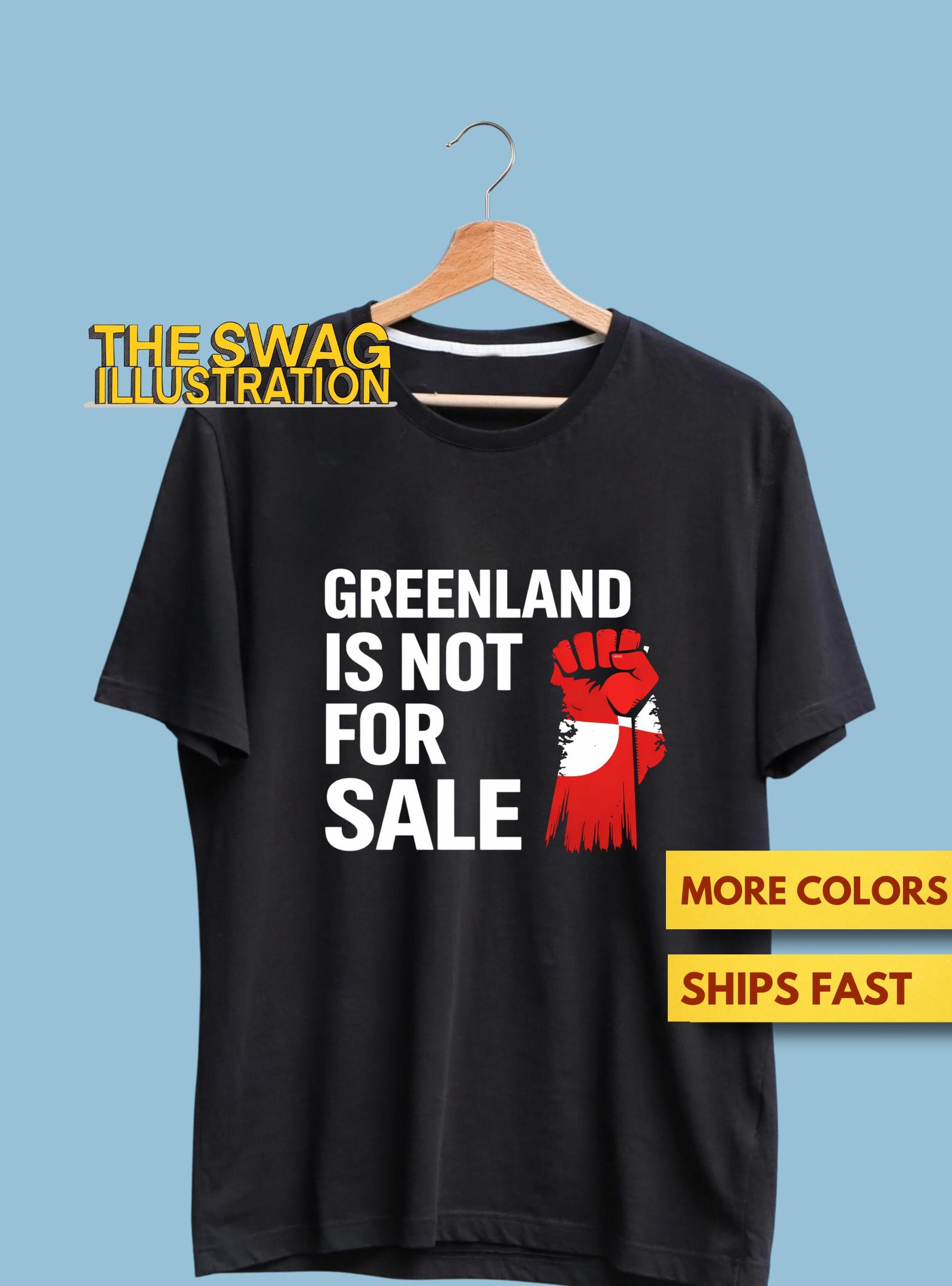 Greenland Is Not For Sale Shirt, Anti- Trump ProtesT shirt, Greenland Is Not For Sale Slogan Shirt, FDT Political GifT shirt, Ultra Soft Tee L