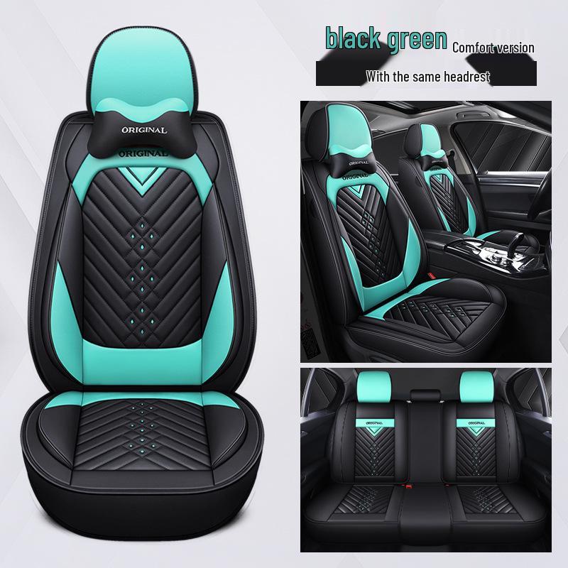 Universal Leather Car Seat Covers & Cushions for All Seasons - Compatible with Skoda Rapid