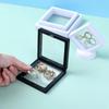 Portable Transparent Jewelry Display Box with Anti-Oxidation PE Film for Earrings and Necklaces