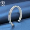 925 Sterling Silver Woven Mesh Bangle Bracelet Jewelry
