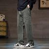 Overalls Summer New Splicing Pockets Men's Straight Loose Large Size Casual Trousers