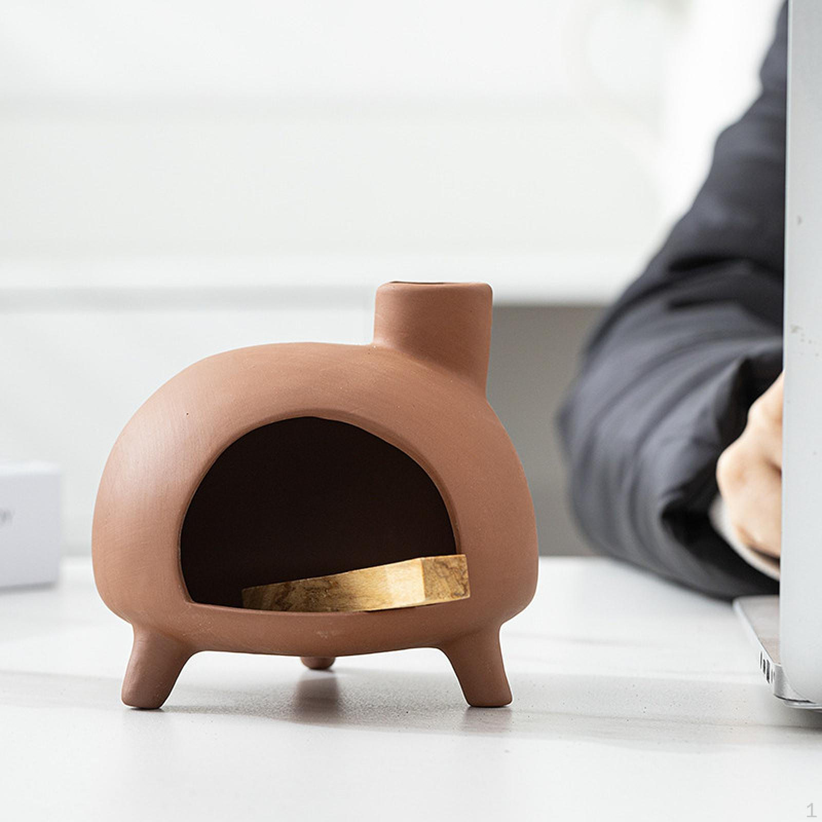 

Подставка для благовоний, кадильница, декоративный домашний декор, уникальная подставка для горелки для офиса кирпич красный