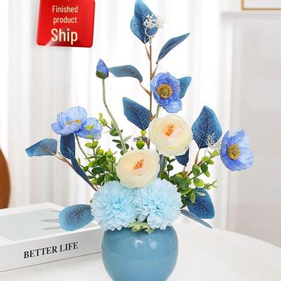 Getrockneter künstlicher Blumenstrauß für Heimdekoration – Wohnzimmer- und Esstisch-Mittelstück