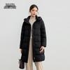 Xuezongfei Women's Mid-Length Hooded Down Jacket