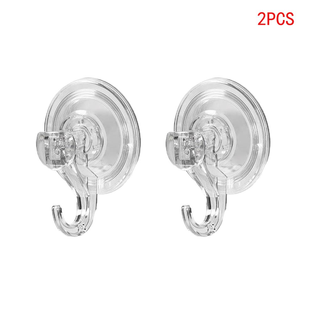 1/2/4/5/10pcs Suction Cup Hooks, Clear Reusable Heavy Duty Vacuum Suction Cup Hooks Glass Kitchen Bathroom Hooks for Towel