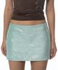 Kasiko Spangle Mini Skirt Mint
