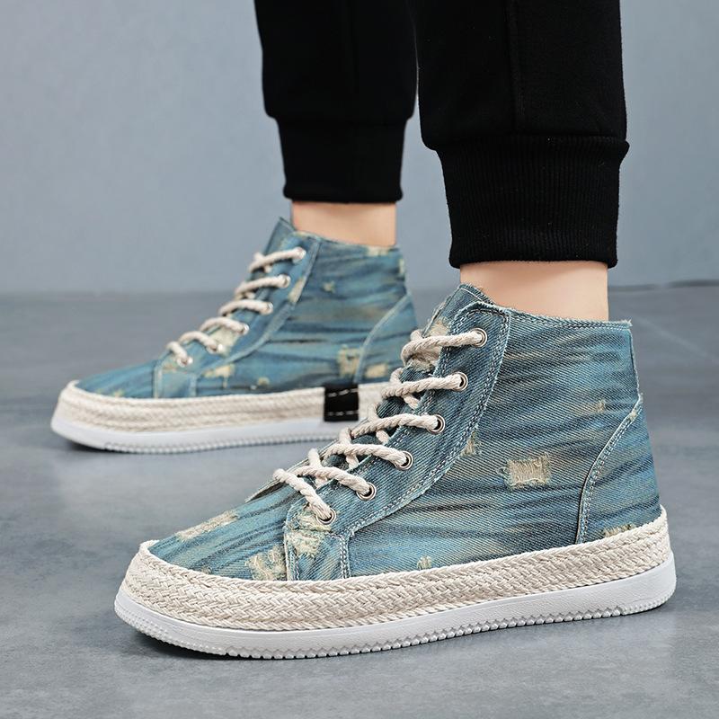 Fashion High Quality Outdoor Men's Sneakers Fashion Board Shoes for Men Casual Breathable Mesh Light Anti-slip Shoes Zapatos De Hombre