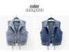 2022 Women's Slim Fit Lace-Up Denim Vest with Large Pockets - Summer Thin, Versatile, and Flattering.
