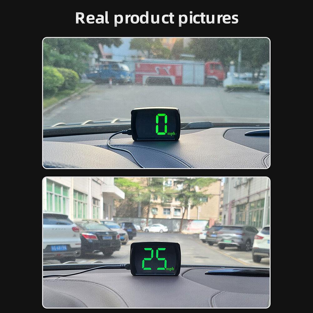 Car Head-Up Display Car GPS Digital Speedometer HUD Big Font Speed Head Up Display KMH Speed Meter Smart Auto Accessories