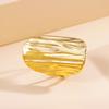 Stainless Steel Open Rings For Women Vintage Wide Irregular Geometric Texture Index Finger Rings Party Jewelry Gifts