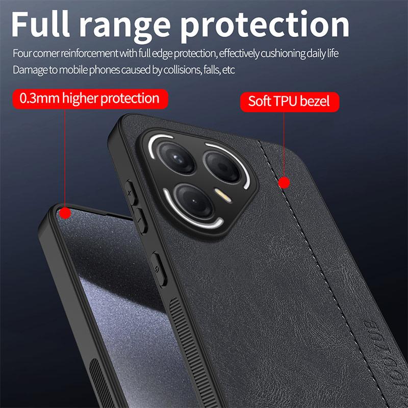 Stitching Color Retro Matte Leather Case For Tecno Pova 7 Pro Ultra Pop 10 8 4G 5G Full Cover Camera Protector Anti Slide Shell