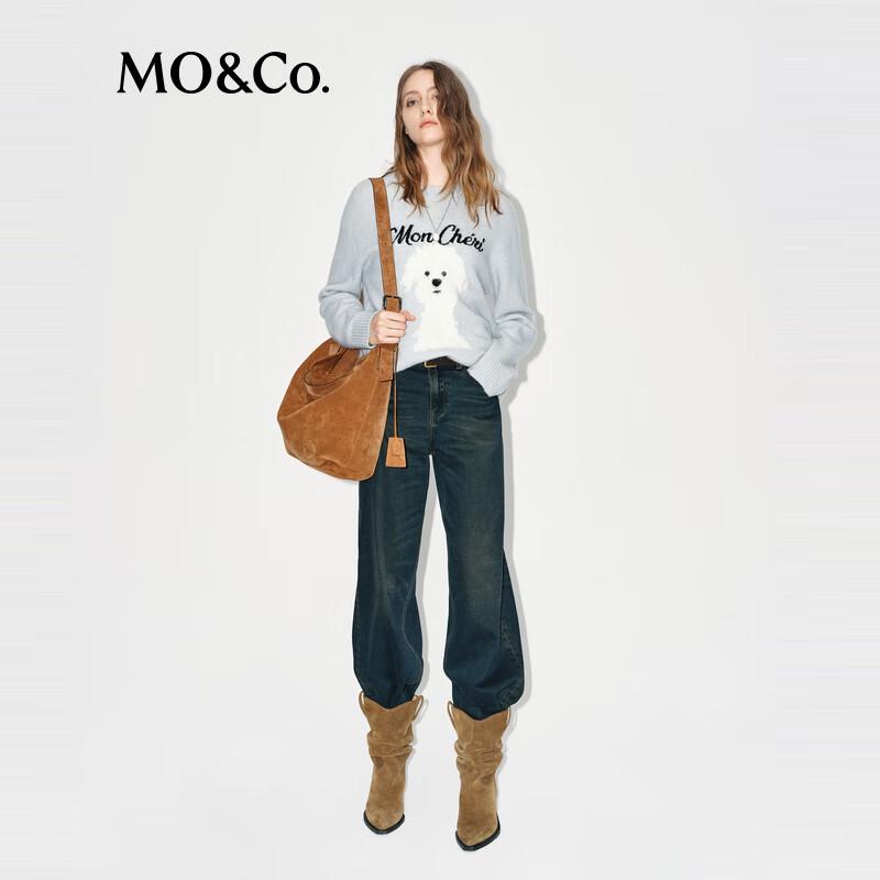 MO&Co. Women's Denim Straight-Leg Jeans