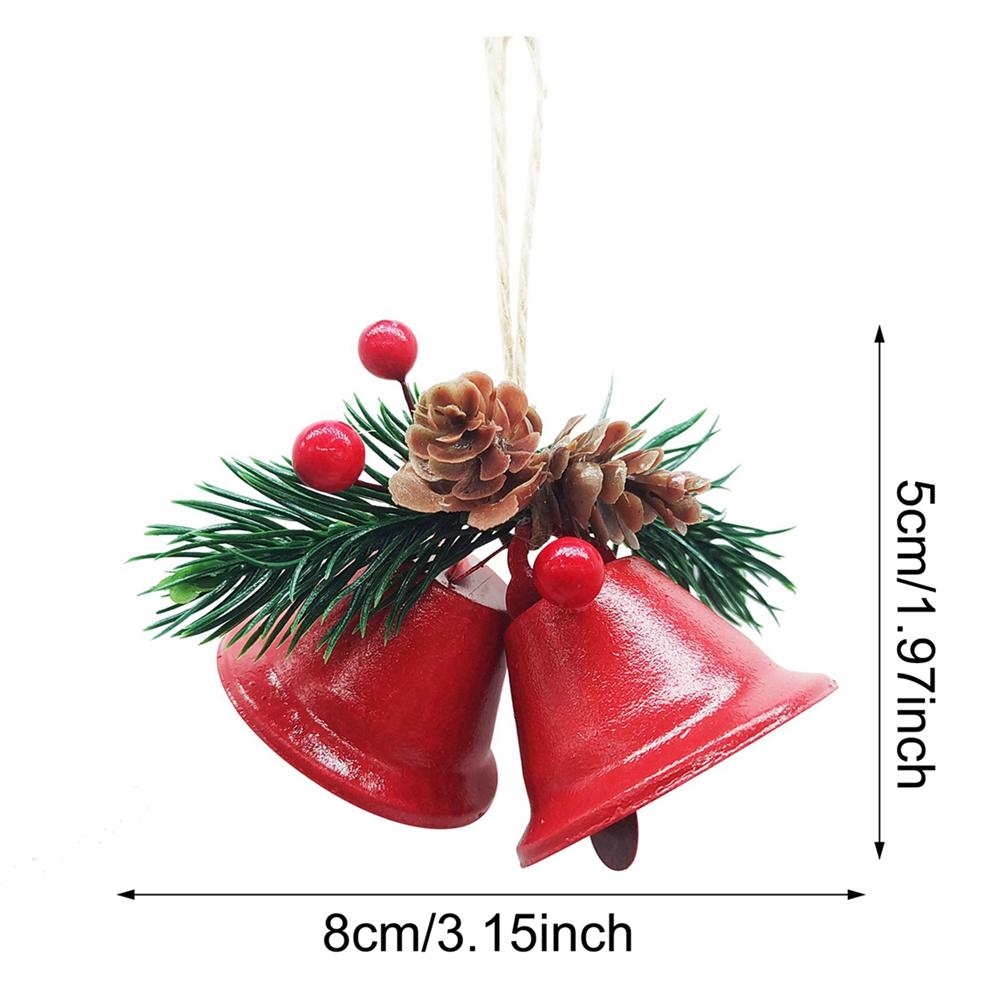 Christmas Bell Metal Jingle Tree Craft Bells Christmas Tree Hanging Pendant Ornament Christmas Decoration Supplies