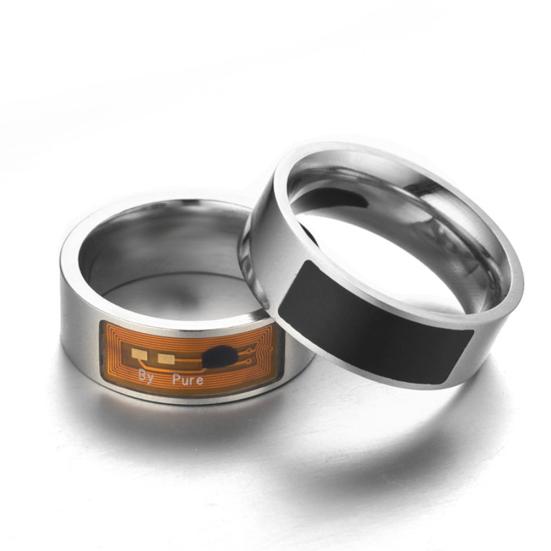 NFC Smart Magic Wearable Fashion Finger Stainless Steel Ring for Mobile Phone