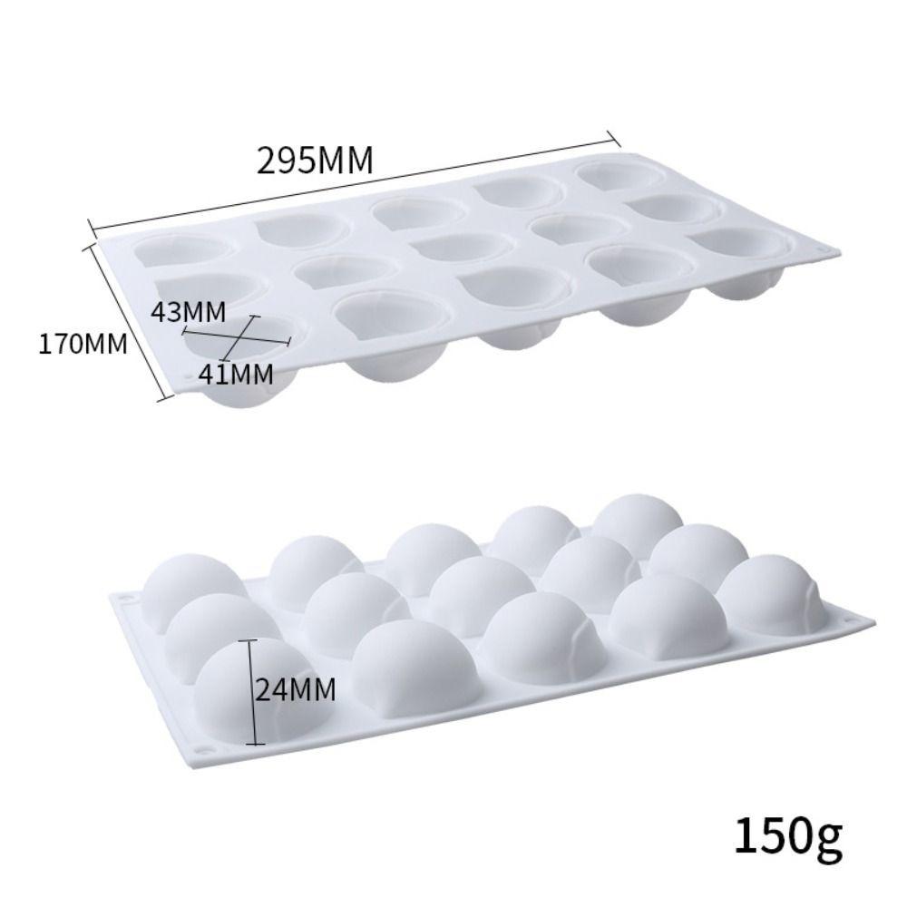 3D Design Chestnut Mousse Mold 15 Cavity Bakeware Mold Stylish Cake Decorating Tools  Pudding