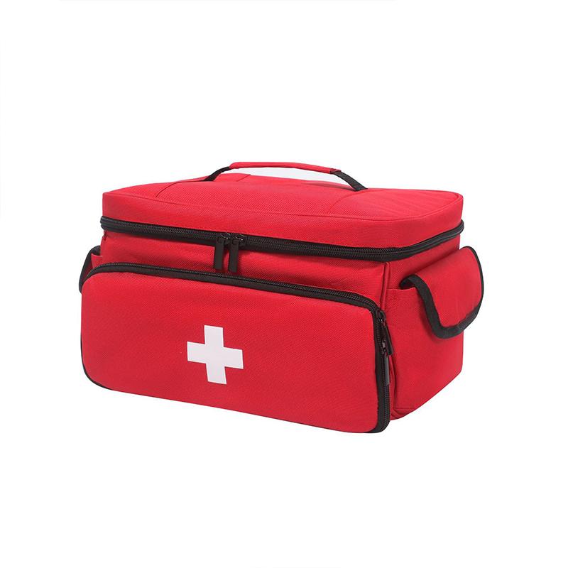 

Multi-purpose small first aid kit: portable first aid kit for outdoor hunting, hiking, camping, including emergency suppli червоний