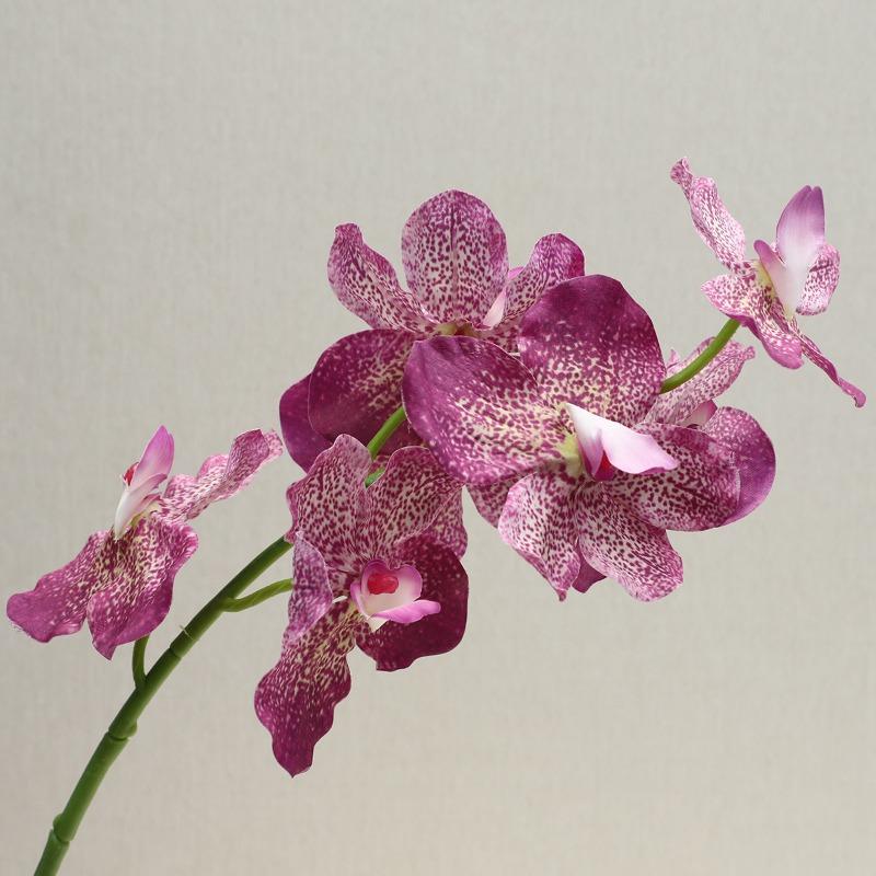 

Имитация букетов цветов Украшение для гостиной, ТВ-тумбы, искусственные цветы фаленопсис фиолетовый/розовый