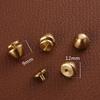 5Set High Quality Solid Brass Rivet And Screws Diy Leather Bag Decoration Suitcase Botton Feet Rivet Accessories