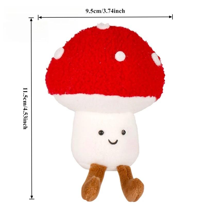 Christmas Tree Decoration Cute Mushroom Wreath Gingerbread Man Christmas Tree Ornament Soft Touch Doll For Kids Christmas Gift