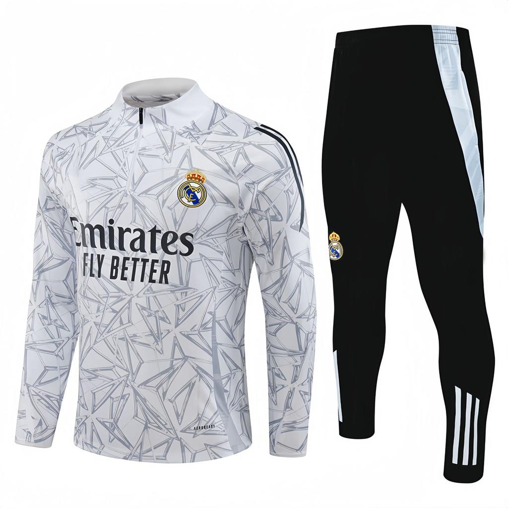 2425 Demi-zip Manches Longues Survêtement d'Entraînement de Football Arsenal pour Enfants et Adultes Costume d'Apparence