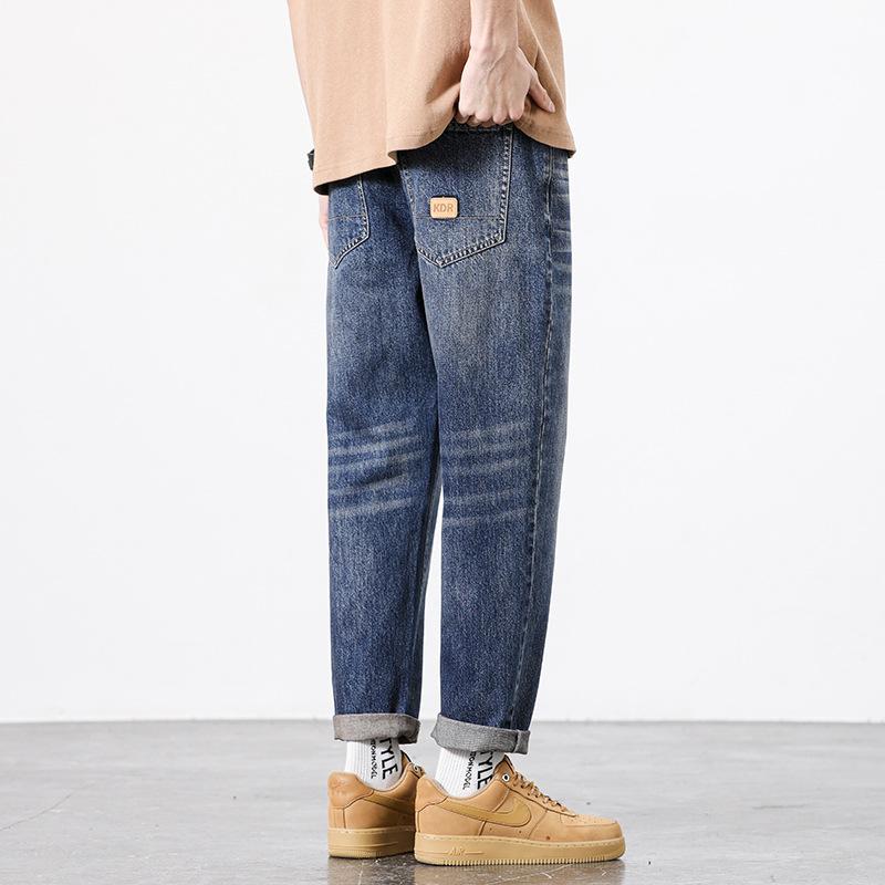 Spring and Summer Jeans Trendy Japanese Loose Casual Micro-harem Trousers