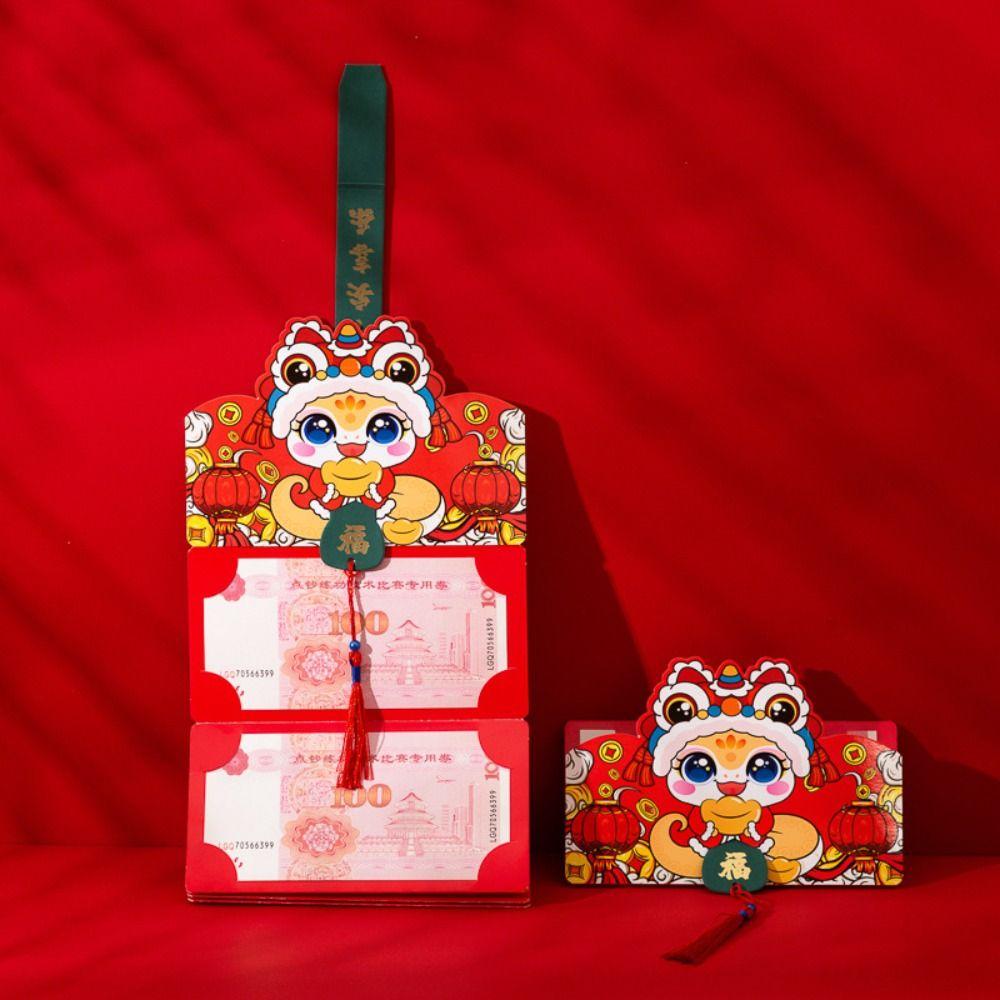 Dragon Pattern Money Pocket Luck Money Bag Blessing Bag Traditional Red Pocket Party Gifts