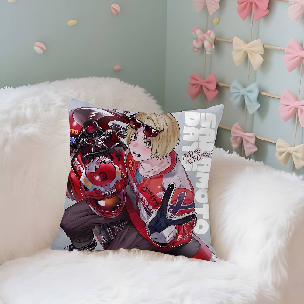 Shin Asakura Case Plush Fabric Soft Pillowcase Double Sided Print Cushion Cover Household Gifts