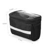 Cycle Bike Bicycle Insulated Front Bag MTB Bike Handlebar Bag Basket Pannier Cooler Bag with Reflective Strip