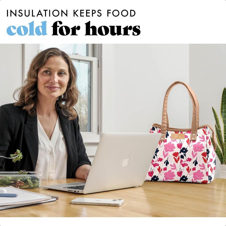 Fit Fresh Lunch Bag For Women Insulated Womens Lunch Bag For Work Leakproof StainResistant Large Lunch Box For Women With Conta United States 47856₽