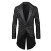 New Fashion Sequin Suit Men's One-Button Suit Tuxedo Medium and Long Suit