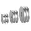 1 Piece  Aluminum Alloy Double V Belt Pulley  Fixed Bore Pulley Wheel For Replacement Accessories Diameter 60mm 80mm 100mm