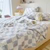 Garden Florals Pattern Quilt Summer Air Conditioning Thin Comforter Cute Rabbit Printed Soft Quilted Quilt for Kids Boys Girls