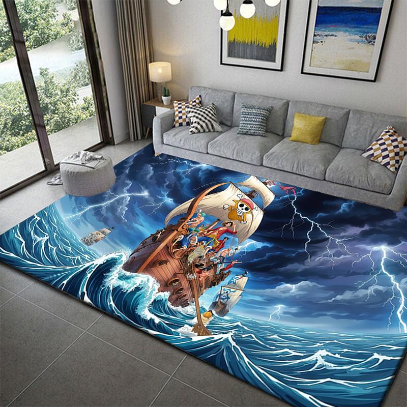 One Piece Anime Otaku Style Area Rug Soft Non-Slip Mat for Bedroom Living Room Decor