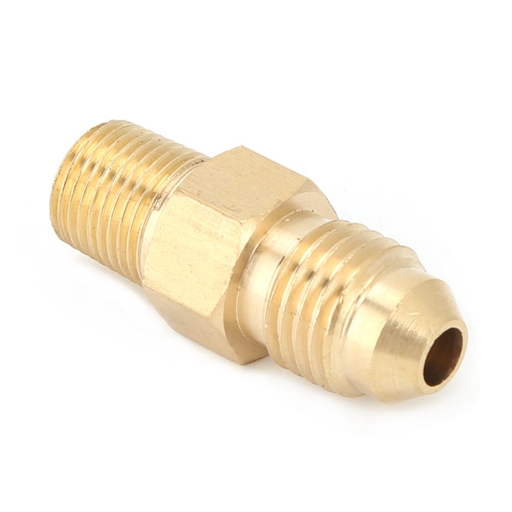 2PCS Brass Adapter Oil Gas Fitting Straight Male AN4 To 1 8in Male NPT Connector