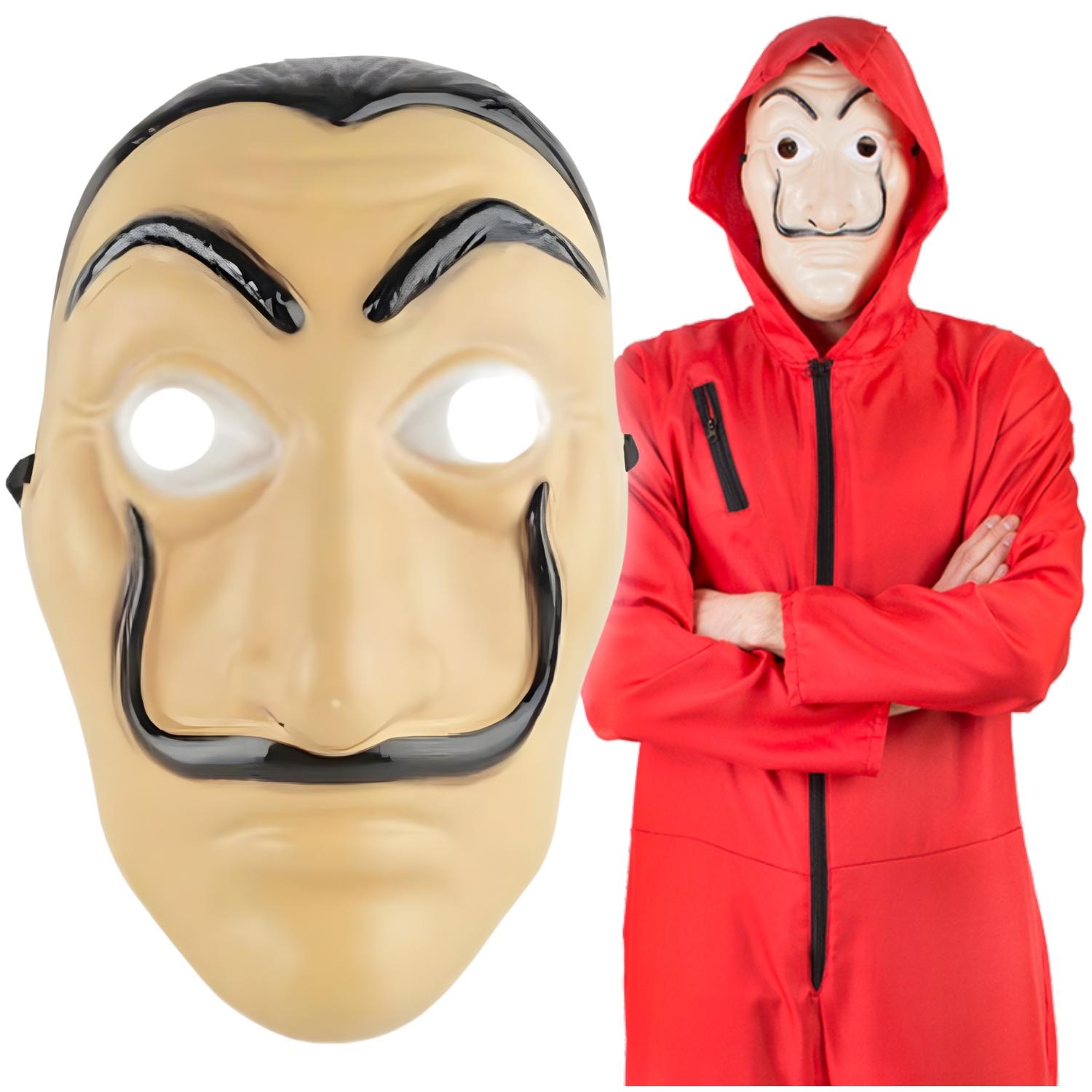 Maschera della casa di st. andrzejki salvador dali la casa de papel bella ciao profesor