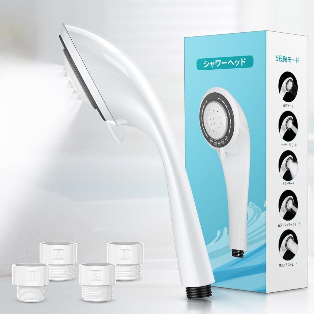 

RUNCTY Душ Микро Нано Ультра Тонкий Вода Сильная Вода 5 Красивое Давление Поры Очищение Кожи Головы Теплый Праздник Голова, Пузырьки, Пузырьки, Экономия, белый