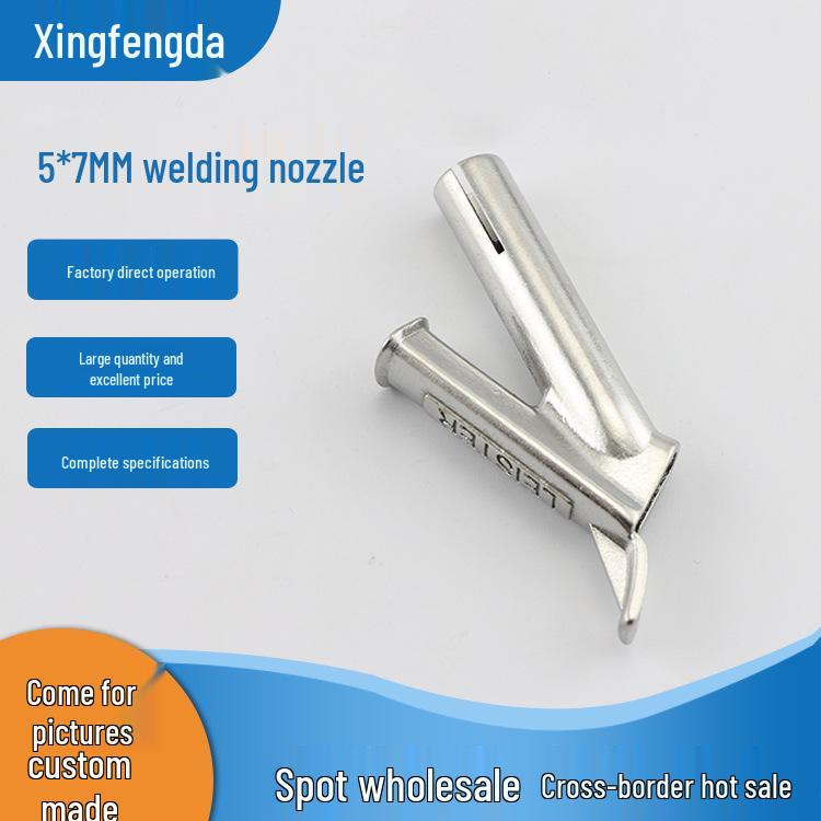 Heißluftschweißpistolen-Zubehör: Edelstahldüsen - Dreieckiger Festpunkt, Y-förmig und Runddüse