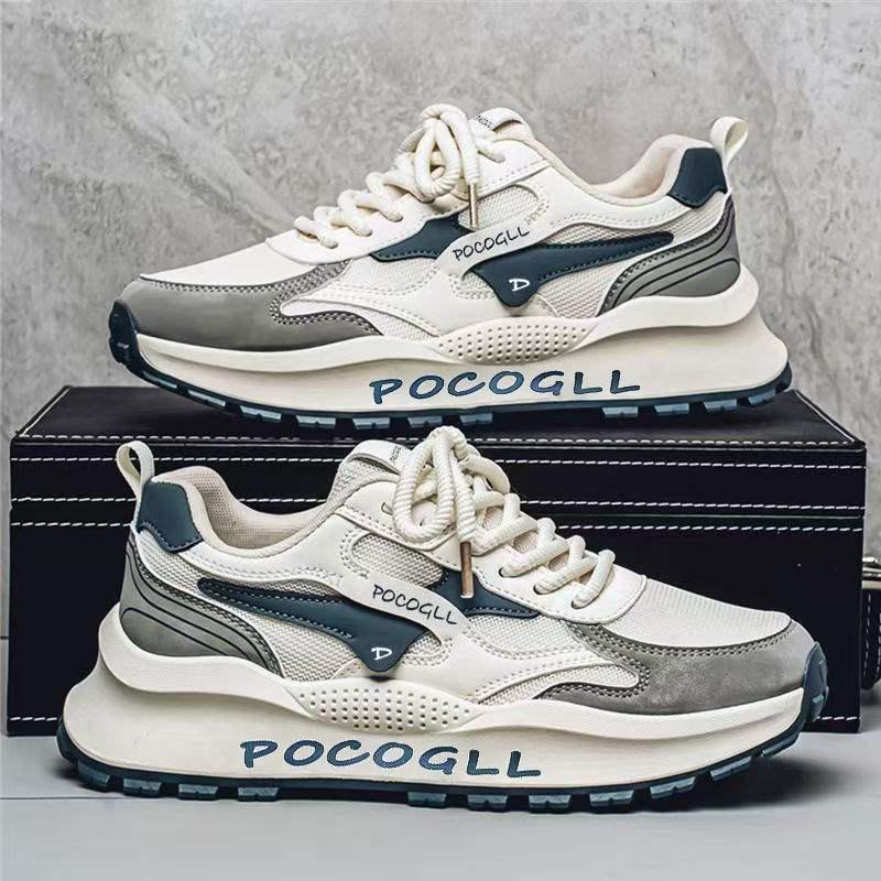 Męskie Retro Siateczkowe Oddychające Letnie Sportowe Casualowe Buty Podwyższające - Styl Hong Kong 2025