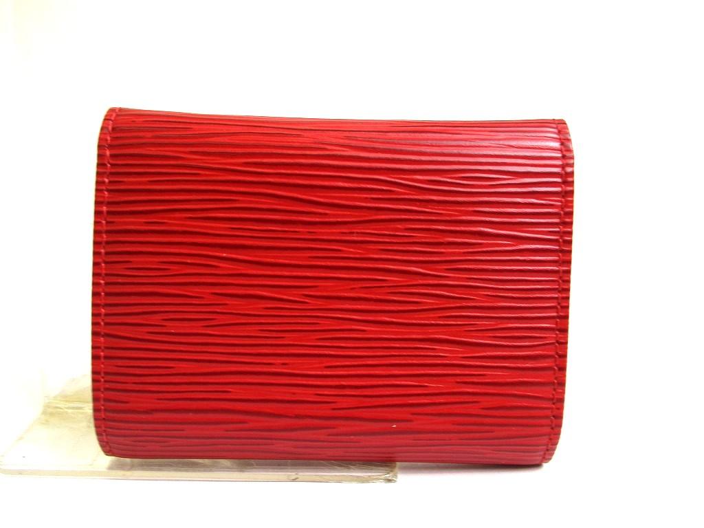 Authentic LOUIS VUITTON Epi Red Leather Coin Purse #a665  Refurbished