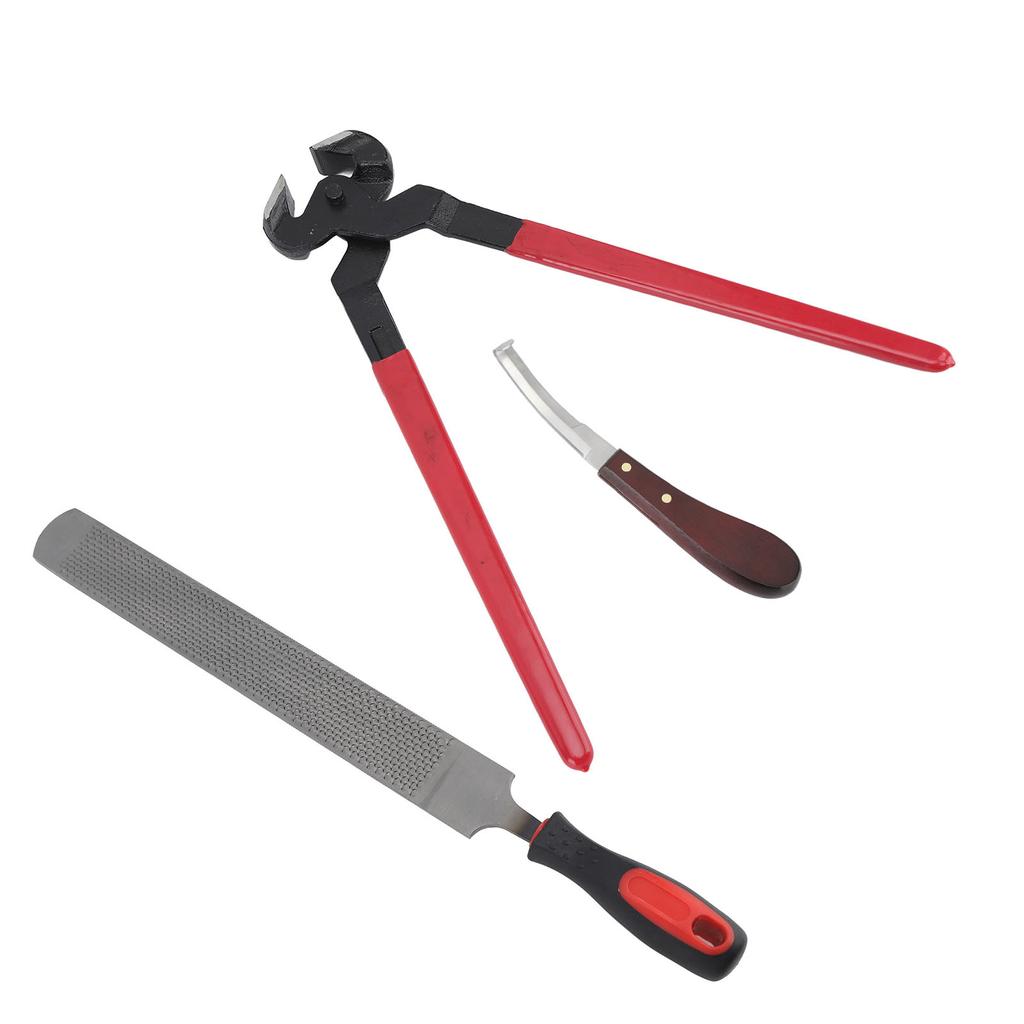 Hoof Repair Tool Kit Steel Double Sided File Hoof Trimmer Tool Kit for Horses Cattle Sheep Donkeys