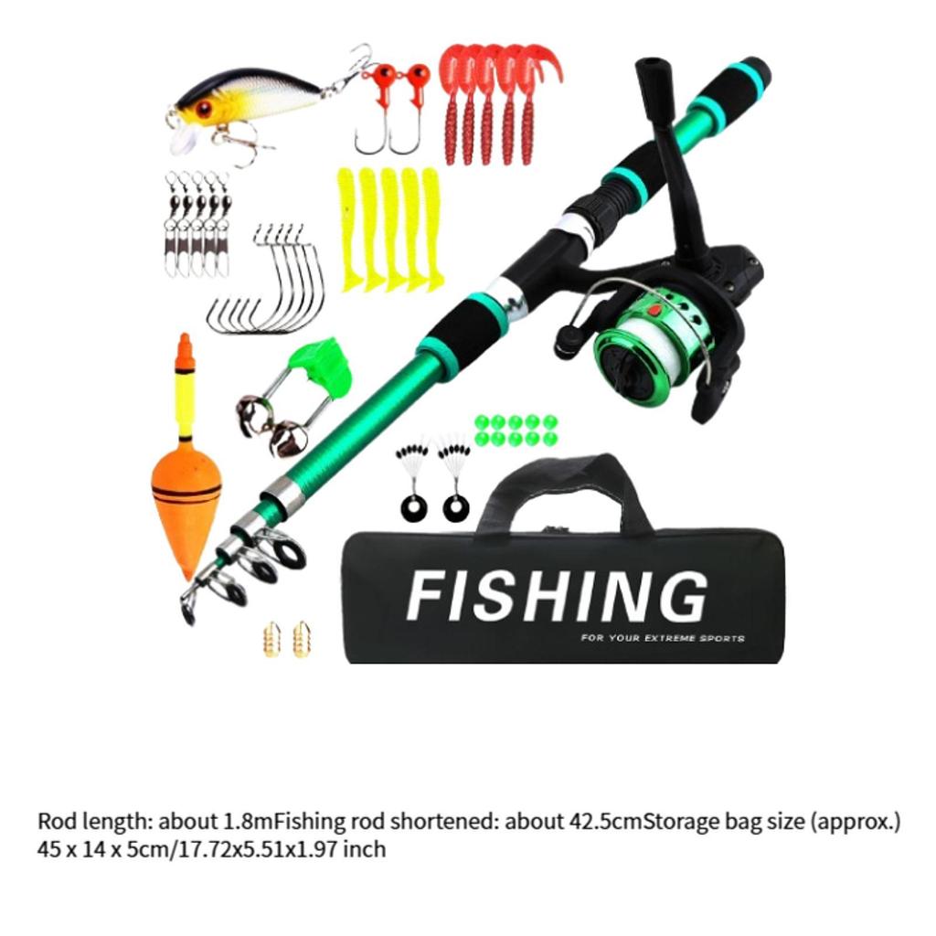 Children's Fishing Kit with Telescopic Rod and Reel for Outdoor Adventures
