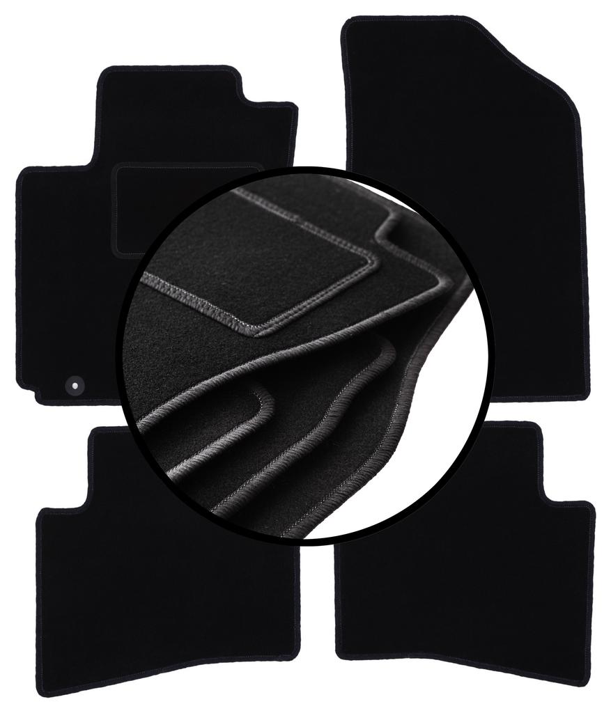 Sada velurových podlahových rohoží pro: Hyundai i20 II coupe, hatchback (2014-)