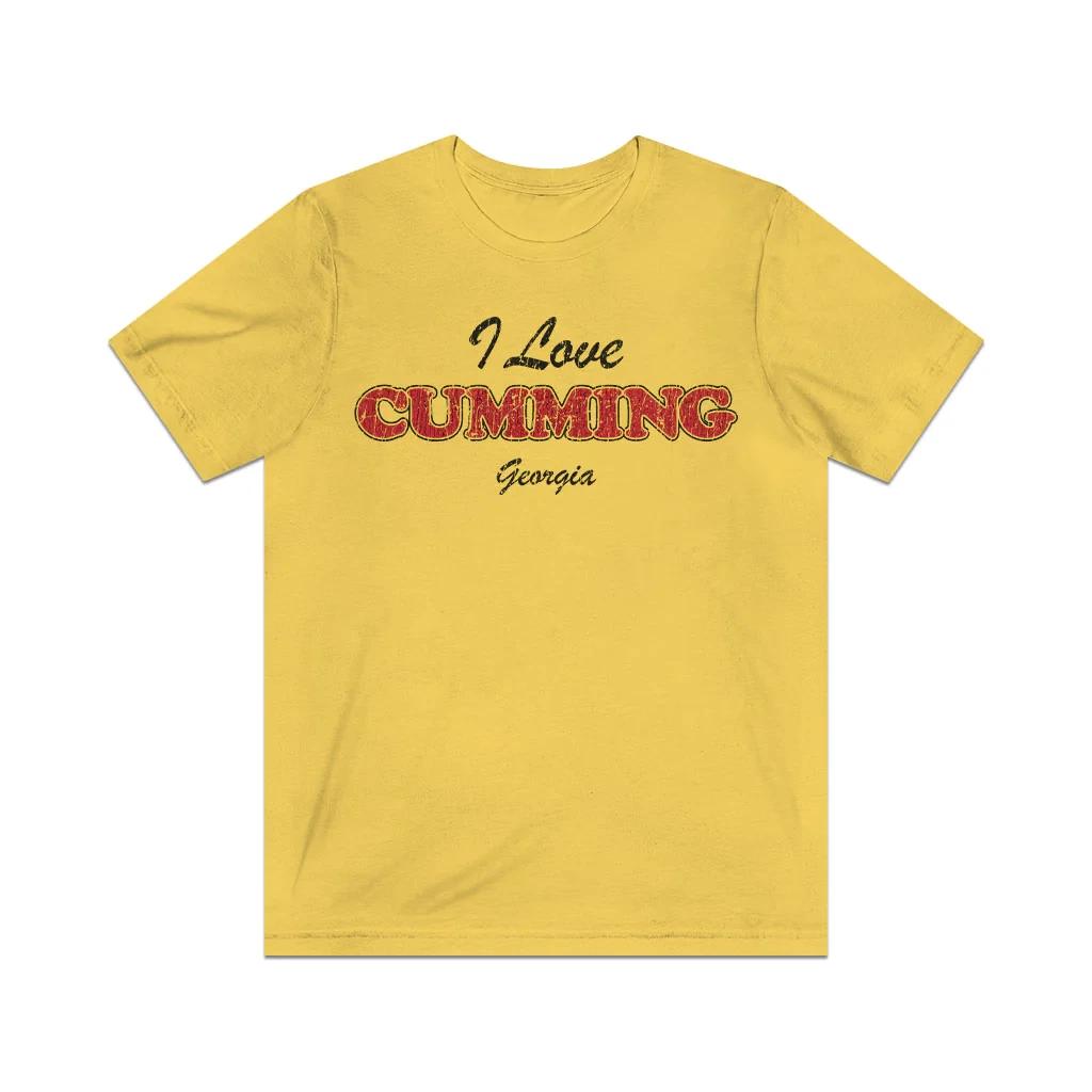 

I Love Cumming, Georgia 1834 Vintage Men s T shirt L